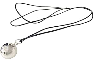 Wiz' Style Collier bola Grossesse - Collier Femme Enceinte monté sur Chaine en Coton ciré et fermoire en métal - Superbe Collier bola idée Bijou Collier Grossesse pour Femme Enceinte