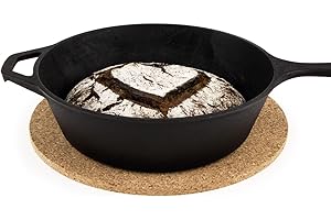 Cleverbrand Sottopentola in Sughero, Resistente al Calore, Ø 30 cm, Spessore 10 mm, sottopentola in Sughero Naturale per pentole e padelle - Made in Portugal