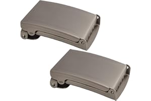 SHENKY1 Shenky 2er Set 4cm matte hochwertige Schnalle für Stoffgürtel und Militärgürtel