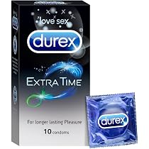 Durex कॉन्डोम, एक्‍स्‍ट्रा टाइम - 10 ...