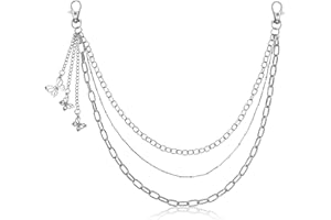 OOTSR Schmetterling Hosenkette Goth Hosen Kette Punk Jeanskette Mode Jeans Kette Hose für Damen und Herren Deko Geschenke für Mädchen