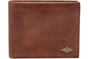 ‎FOSSIL Fossil Herren Ryan Leather Bifold Geldbörse 11,43 cm L x 2,54 cm B x 9,525 cm H