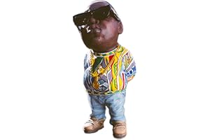 WANSHI Legend Commemorative Resin Statues, Tupac And Biggie Sculptures, Notorious B.I.G and 2Pac Souvenir Figures Statue Gift for Hip-Hop fans Friends (Biggie)