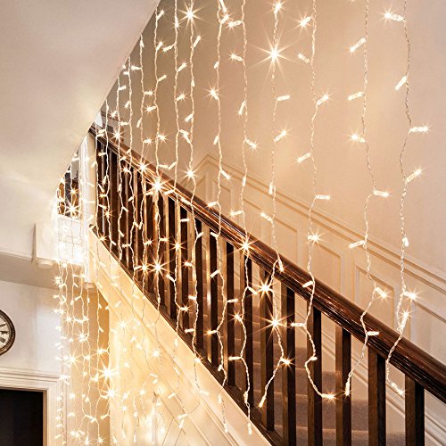 LE Lichterkette LED Lichtervorhang 594 LEDs 8 Modi 3m * 6m Warmweiß 3000 Kelvin 6w LED Lichterketten für Weihnachten / Hochzeit / Party, Weihnachtsbeleuchtung - 6