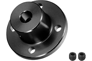 DMiotech 5mm Innen Durchmesser H15xD15 Flansch Kupplung Anschluss Starre Führung Welle Unterstützung Kupplung Welle Kupplung mit Schrauben für Basteln RC Modell Motoren Schwarz