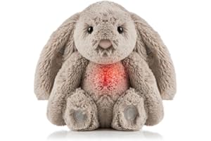 Callowesse Dreamy Willow Bunny Baby Sleep Aid with Smart Cry Sensor - 6 Comforting Sounds and Soft Glow Night Light