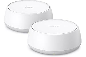 TP-Link Deco BE25(2-Pack) Dual Band BE5000 Whole Home Mesh WiFi 7 System| 8K Streaming | 5 Gbps Router | 2×2.5 Gbps Gigabit, 4K-QAM, 4 Antennas | VPN, MU-MIMO | Works with Alexa and Google Assistant