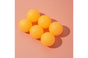 BullTek Lot de 6 balles de ping-pong orange 40 mm - 2,7 g, boules de jeu pour beer-pong, pour entraînement de 40 mm pour débutants, extérieur ou intérieur