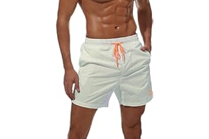 ZOXOZ Bañadores para Hombre con Bolsillo Surferos Impermeable Secado Rápido con Forro de Malla