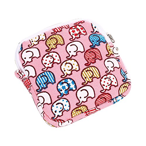 Preisvergleich Produktbild Damenhandtaschen Ronamick Frau Mädchen Niedlich Sanitär Pad Organizer Halter Serviette Handtuch Convenience Bags (Pink)