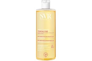 SVR - Topialyse Huile Lavante - Huile nettoyante relipidante anti-grattage 24H - Pour peaux sèches à atopiques - Omégas 3-6-9, niacinamide, prébiotiques - 400ml