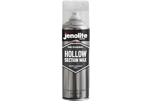 JENOLITE Hollow Section Cavity Wax Aerosol | RUST PREVENTION | 2x500ml | 600mm Extension Straw & Nozzle | Ideal for Car Doors, Panels, Box Sections | Self Sealing Rust Protection