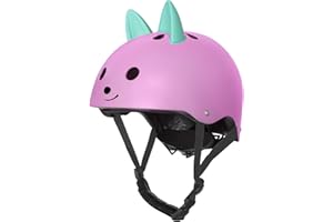 Nattork Adjustable Bike Helmet for Kids, Multi-Sports for Skateboard, Skates, Scooter 3-15 Kids Youth Toddler Helmet with Decoration