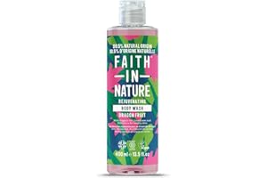 Faith In Nature, Gel Douche & Bain Naturel au Fruit du Dragon Faith In Nature, Revitalisant, Vegan & Cruelty Free, Sans Parabènes & SLES, 400ml