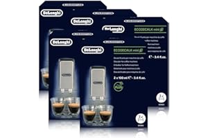 DE'LONGHI DeLonghi Decalcifier EcoDecalk, mini paquete económico, 10 x 100 ml, apto para cafeteras totalmente automatizadas, n.º 5513292821 Nokalk.