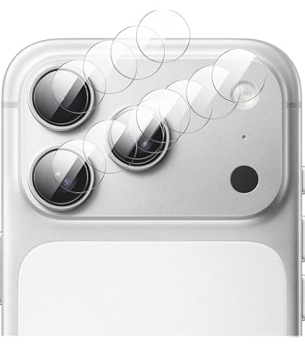 GIOPUEY Pellicole Fotocamera Per IPhone 16e [4 Pezzi] - Vetro Temperato HD 9H, Super Sottile, Anti Graffio