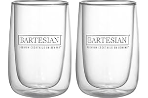 Bartesian Bicchiere Highball – Bicchieri Alti per Cocktail & Mocktail, Bicchieri da Bar per Long Drink, Gin Tonic, Screwdriver, Long Island Iced Tea, 384 ml, Set da 2