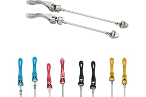 PLATT Bike Quick Release Skewers MTB Wheel Hub Skewers Front and Rear Axle Fit for Road Bike,Mountain Bike, BMX (1Pair)