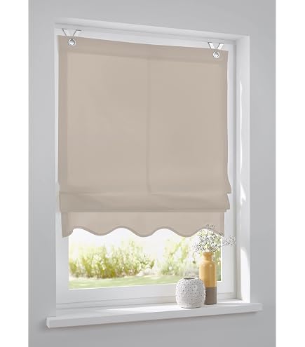 CORLIF Tenda a pacchetto per cucina, stile rustico, trasparente, con