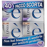Lines Assorbenti con ali, 40 (4 Confezioni)