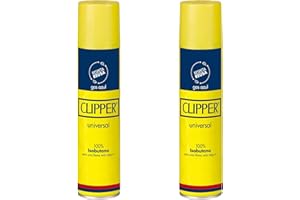 Clipper - Lata de 300 ml de Gas Butano Universal para Mecheros | Reutiliza Tus Encendedores con Nuestro Gas (2 uds)