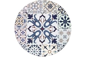 ZENZERO® - Dessous de plat rond ou carré - Disponible en différents motifs et dimensions : 3 pièces (carré motif bleu, 10 cm)