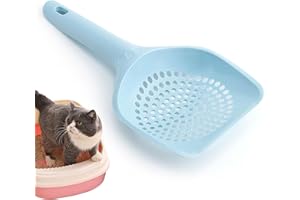 Acunny caca de gato, pala de caca de gato - tamiz antiadherente | Pala de excrementos rápida y práctica, cuchara de excremento de gato para caja de excrementos de casa