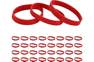 lasuroa 32pcs Ski Brake Retainers, Snowboard Brake Bands Retainers Brake Strap Rubber Band for Winter Ski Accessory