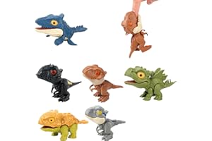 Diyxisk 6 pezzi Dinosauri per Bambini, Interessante Dinosauro Giocattolo, Squisito Giocattolo per Dita dei Dinosauri, per Bambini, Ragazzi e Ragazze, Regali di Compleanno, Bomboniere (6 Stili)