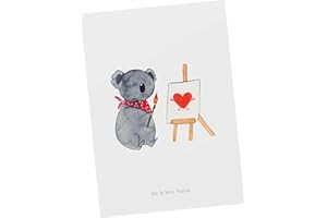 Mr. & Mrs. Panda Postcard Koala Artists - White
