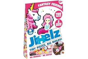 FAT BRAIN TOYS Jixelz 700 Piece Set Fantasy Friends Pixelated Puzzle Art For Children, Suitable For Boys & Girls Aged 6 Years And Above