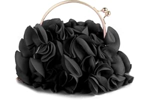 Jywmsc Damen Blumen Clutch Geldbörsen Satin Blume Abend Tasche Party Prom Handtaschen