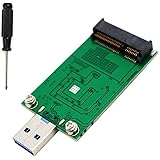 LEAGY mSATA SSD Adapter zu USB 3.0, Mini SATA Verwenden Sie als tragbares Flash Drive/Externe Festplatte, 50 mm Mini PCIe Sol