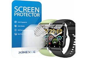 MIHENCE Protector de pantalla compatible con reloj inteligente Nerunsa de 1,85 pulgadas, TPU HD, protector de pantalla compatible con Nerunsa P66B / P66D / P66E / P66DMB / P66RD Smartwatch [ 6