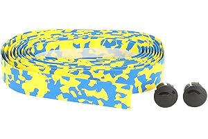 BIKE RIBBON BikeRibbon Cork, Nastro Manubrio Unisex Adulto, No. 21 Blu/Giallo, Taglia Unica