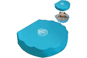 BBIURER Sandmuschel Abdeckung, 100 X 15cm Sandkasten Abdeckung, Wasserdicht Staubdichte Sandkastenplane, Sandmuschel Mit Deckel, Passend Für Sandmuschel XXL Und Bademuschel