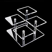 Présentoir Acrylique Transparent – Pour Figurines, Bijoux, Parfums – Design épuré, Stable – 20,5 X 15 Cm