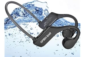 BEARTAIN Bone Sound Headphones Bluetooth 5.3 Swimming Headphones Underwater IP68 Swimming Waterproof Headphones Wireless for MP3 Built-in Memory Perfect for Swimming, Running, Cycling