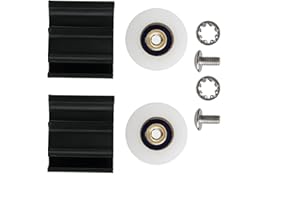 VIFERR Greenhouse Door Wheels, Greenhouse Sliding, 22mm Plastic Halls Greenhouses Door Wheel Rollers Replacement Kits 2 Pcs for Sliding Doors Runners Roller