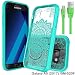 Produktbild Galaxy A5 2017 Hülle, Slim Unsichtbare Mandala mit Luftkissen-Technologie und Hybrid-Drop-Schutz für Samsung Galaxy A5 2017 (Minze)