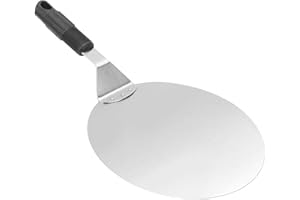 LHKJ Pala Pizza in Acciaio Inox per Pizza e Torte,Teglie per Pizza,Impugnatura Antiscivolo