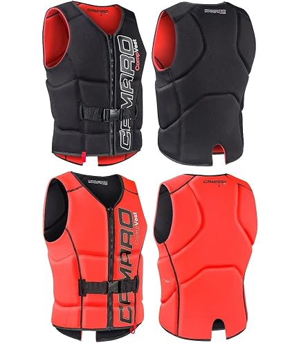Gilet De Protection Néoprène Camaro Comp Slasher - Pour Wakeboard, Ski Nautique, Taille Jusqu'à 6XL, Réversible, Léger 800g