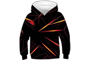 ALISISTER Felpa Bambino Ragazzi Ragazze 3D Stampare Kids Hoodie Manica Lunga Felpe con Cappuccioper 4-16Y