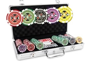 POKEO Mallette Ultimate Poker Chips 300 jetons