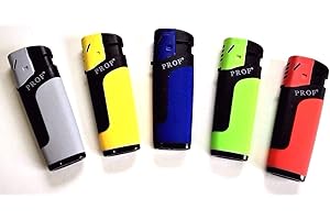 PROF Turboflame accendino antivento, colori assortiti, confezione da 5