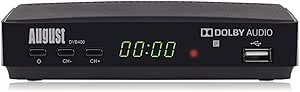 HD Freeview Set Top Box – August DVB400 - Watch, Record, Play and Pause Live TV in 1080p High Definition - SCART and HDMI AV Out for Old and New Televisions