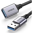 UGREEN Câble Rallonge USB 3.0 5Gbps Câble Extension USB 3.0 Mâle A vers Femelle A Compatible avec Oculus Rift, Clé USB, Hub U