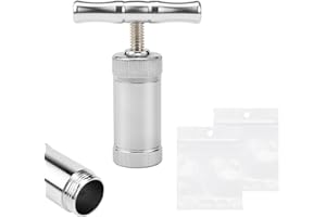 FSWWSF Pressa Polline Rimovibile Pressa Pollen Tipo T Per Erbe Pressa Per Pollini Lega Di Alluminio Pollen Grinder Crusher Per Polline Pressato In Una Torta Rotonda