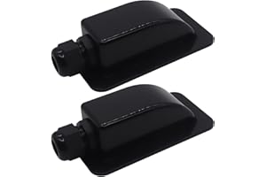HISports Confezione da 2 Passacavi per Tetto Camper IP68 Impermeabile ABS Solare 1 Vano Passacavo per Sistema Solare Camper Roulotte Barca Sistema Satellite e Aria Condizionata 3-12 mm Nero