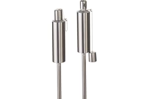 Hussala Bologna fiaccole da Giardino a Olio, Acciaio Inox (115 cm), rabboccabile, fiaccole da Outdoor, Argento